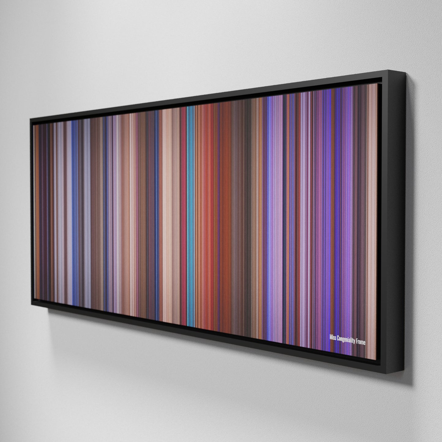 Side view of Framed Buff's of Miss Congeniality Frome on the wall