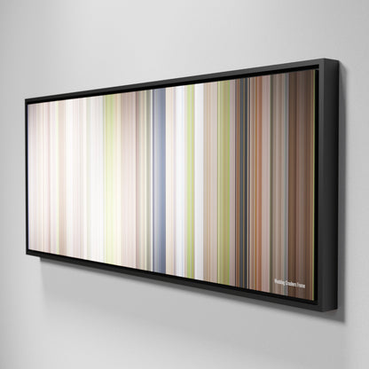 Side view of Framed Buff's of Wedding Crashers Frome on the wall