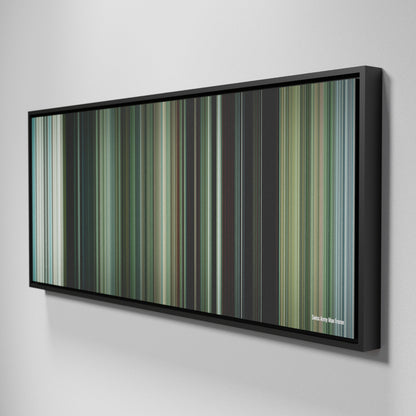 Side view of Framed Buff's of Swiss Army Man Frome on the wall