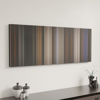 Minimal interior design with Ronin Frome on the wall