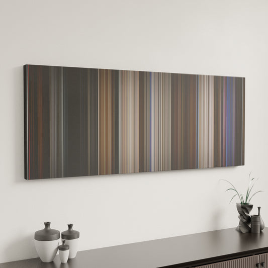 Minimal interior design with Ronin Frome on the wall