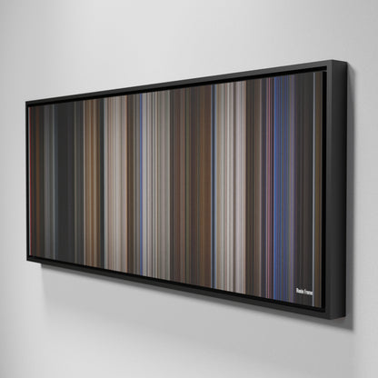 Side view of Framed Buff's of Ronin Frome on the wall