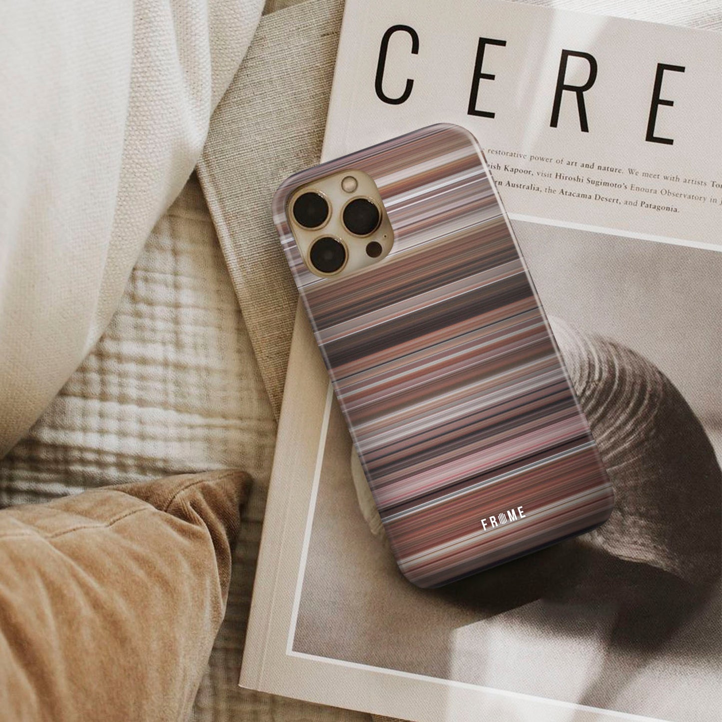 a christmas story Frome phone case next to interior items