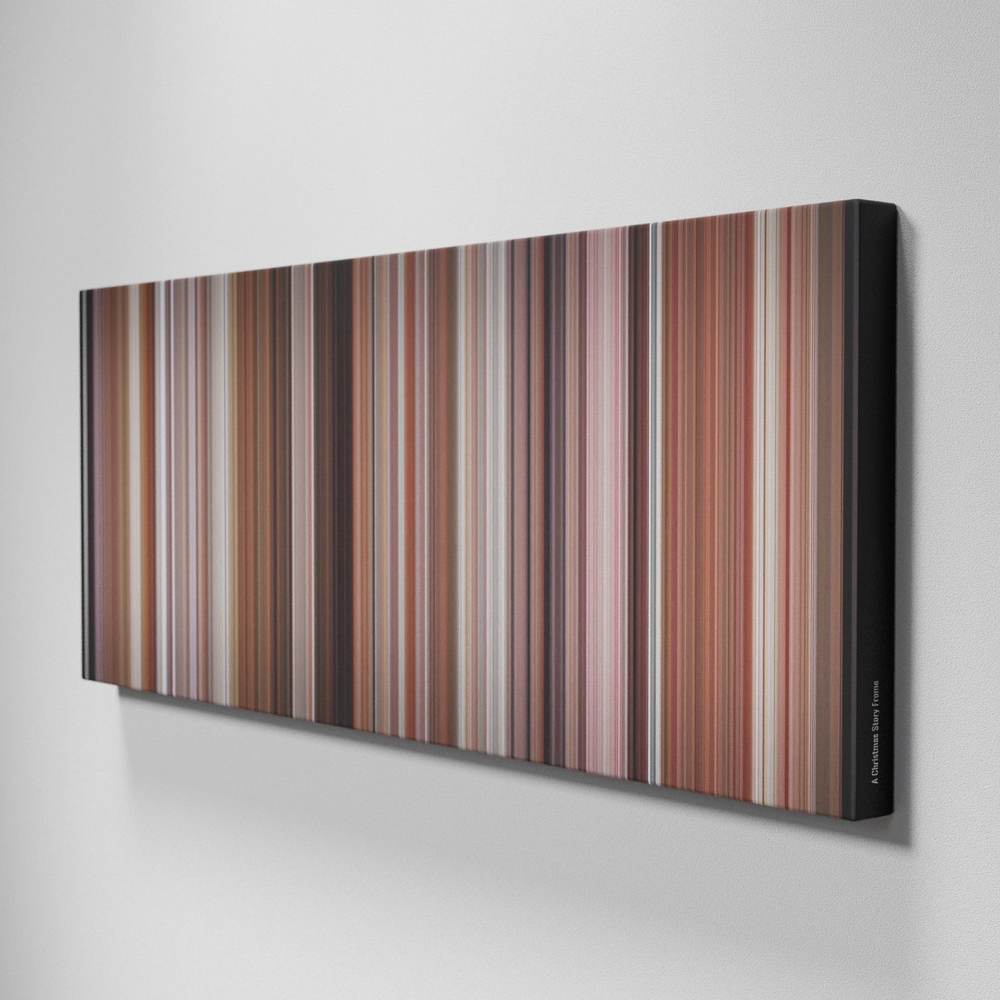 Side view of Buff's of A Christmas Story Frome on the wall