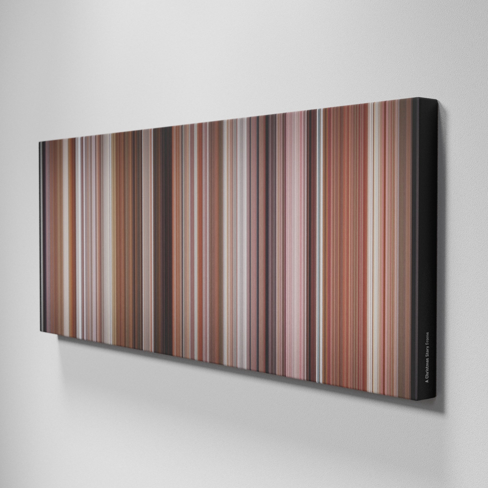 Side view of Buff's of A Christmas Story Frome on the wall