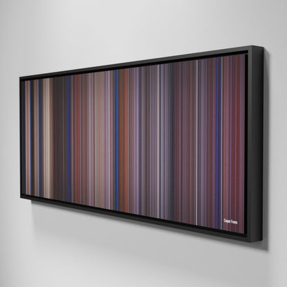 Side view of Framed Buff's of Casper Frome on the wall