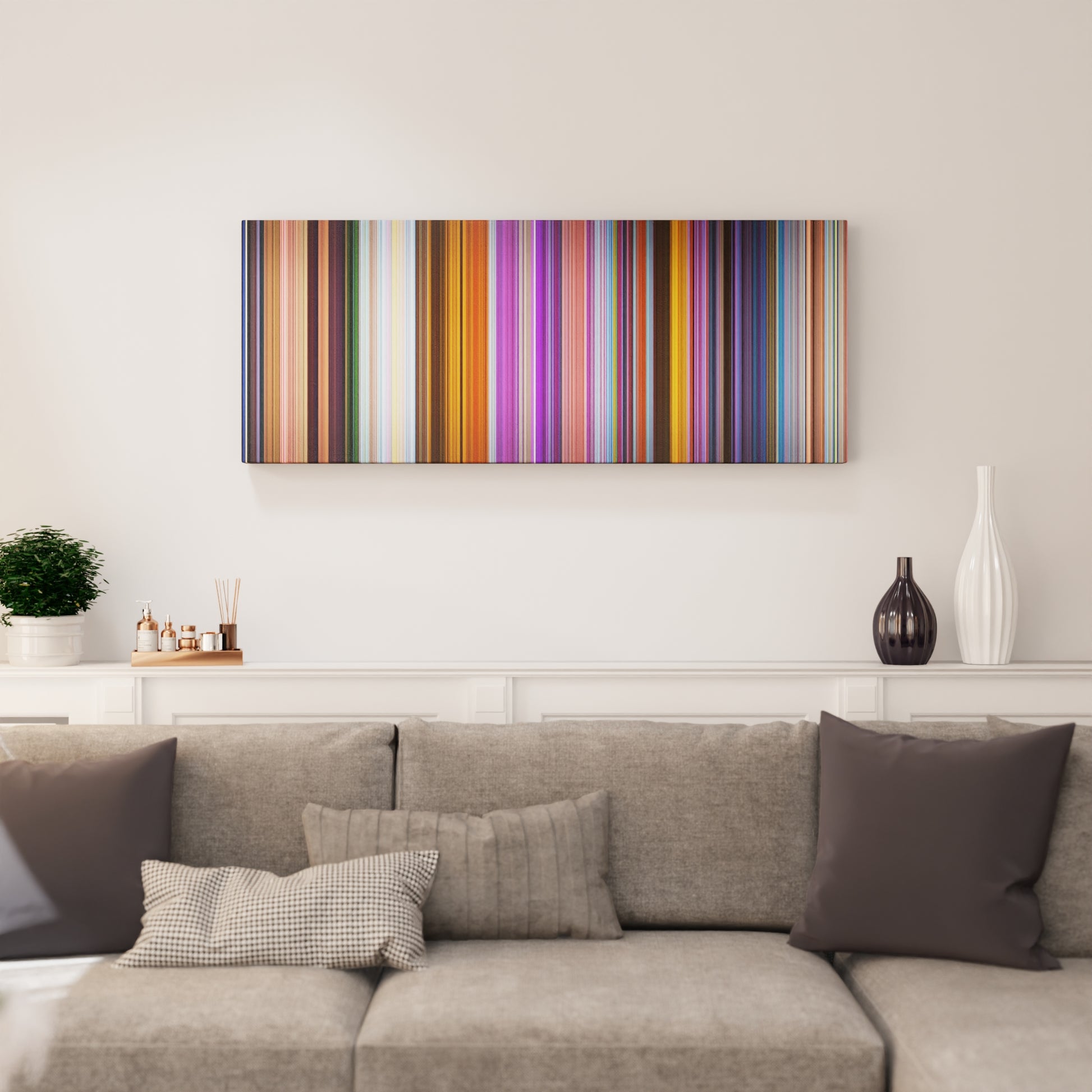 Living room interior with Ralph Breaks the Internet Frome on the wall