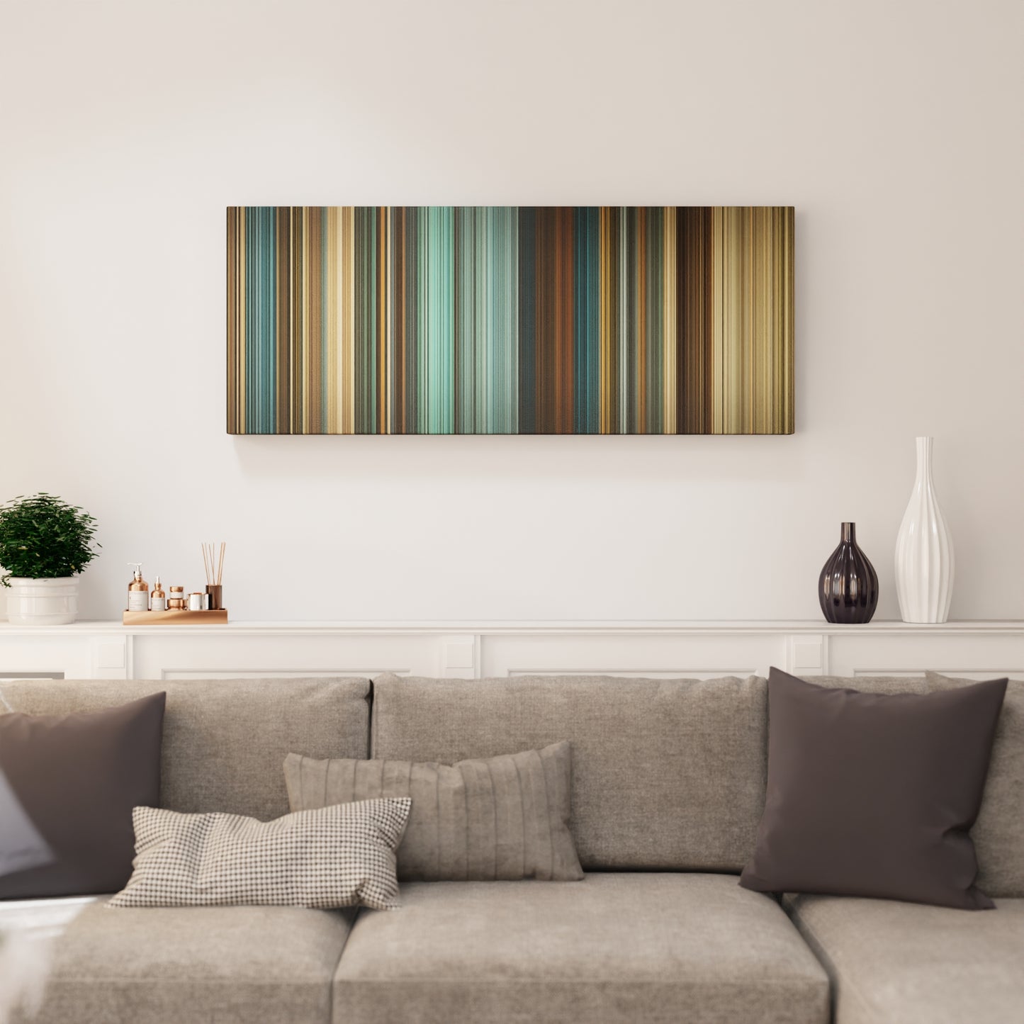 Living room interior with 300: Rise of an Empire Frome on the wall