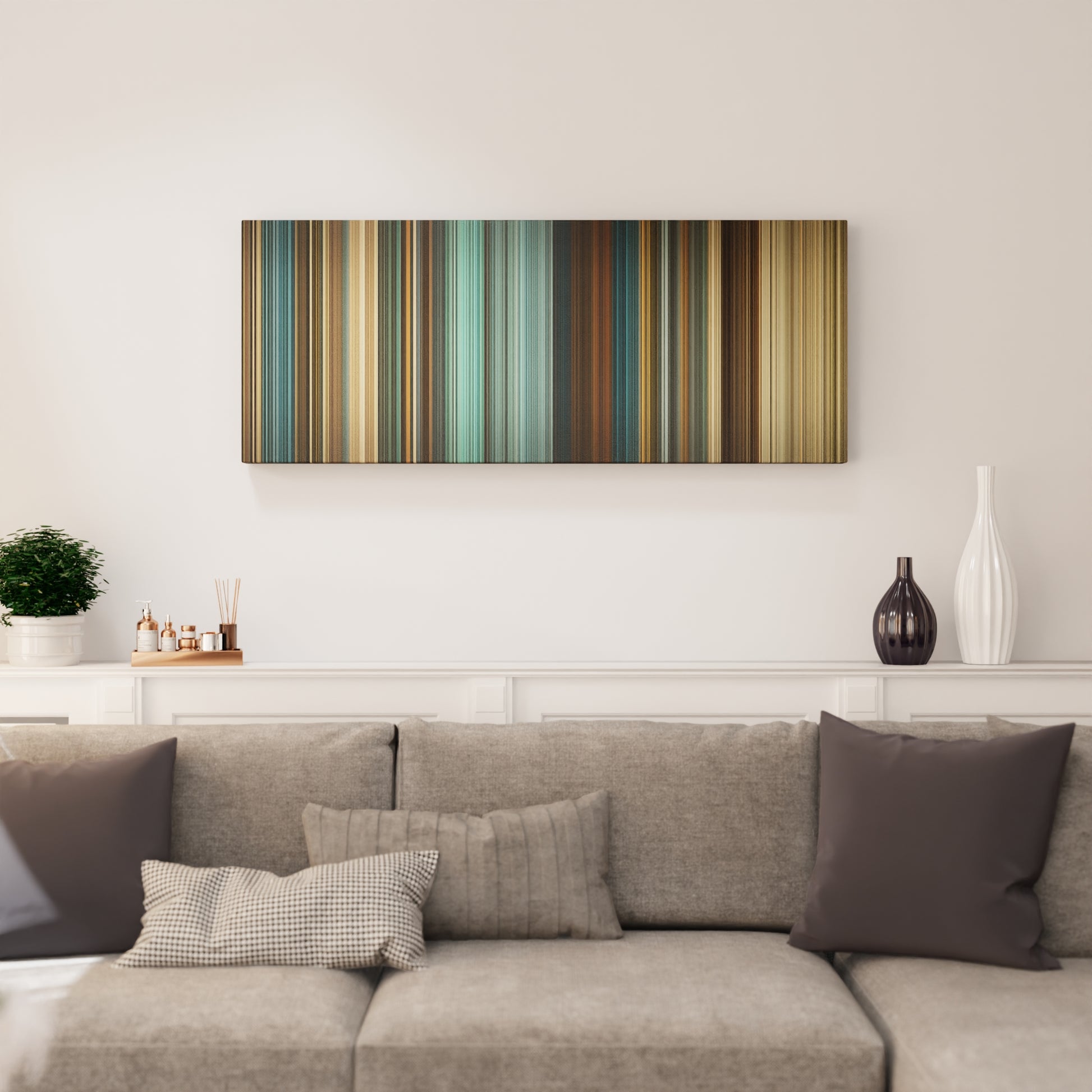 Living room interior with 300: Rise of an Empire Frome on the wall