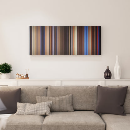 Living room interior with Poltergeist Frome on the wall