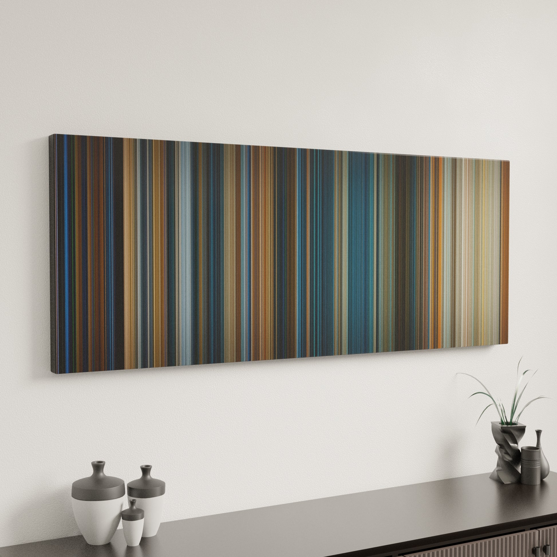 Minimal interior design with True Lies Frome on the wall