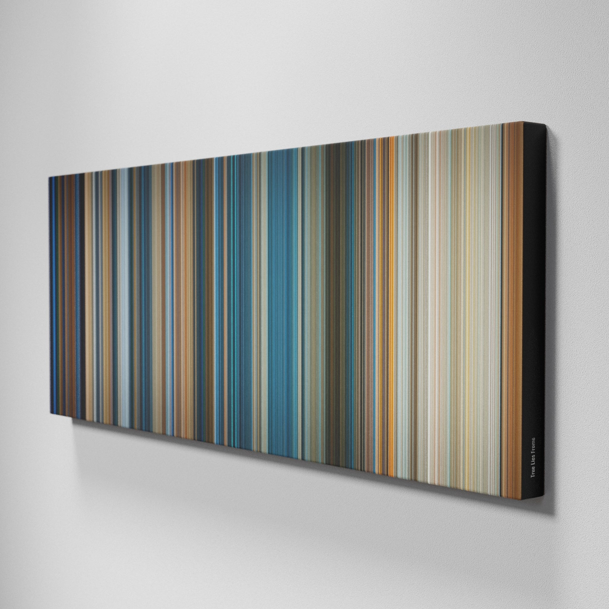 Side view of Buff's of True Lies Frome on the wall