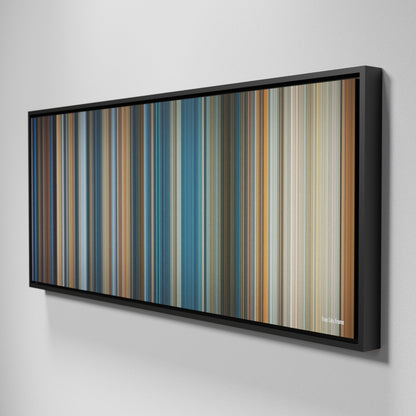 Side view of Framed Buff's of True Lies Frome on the wall