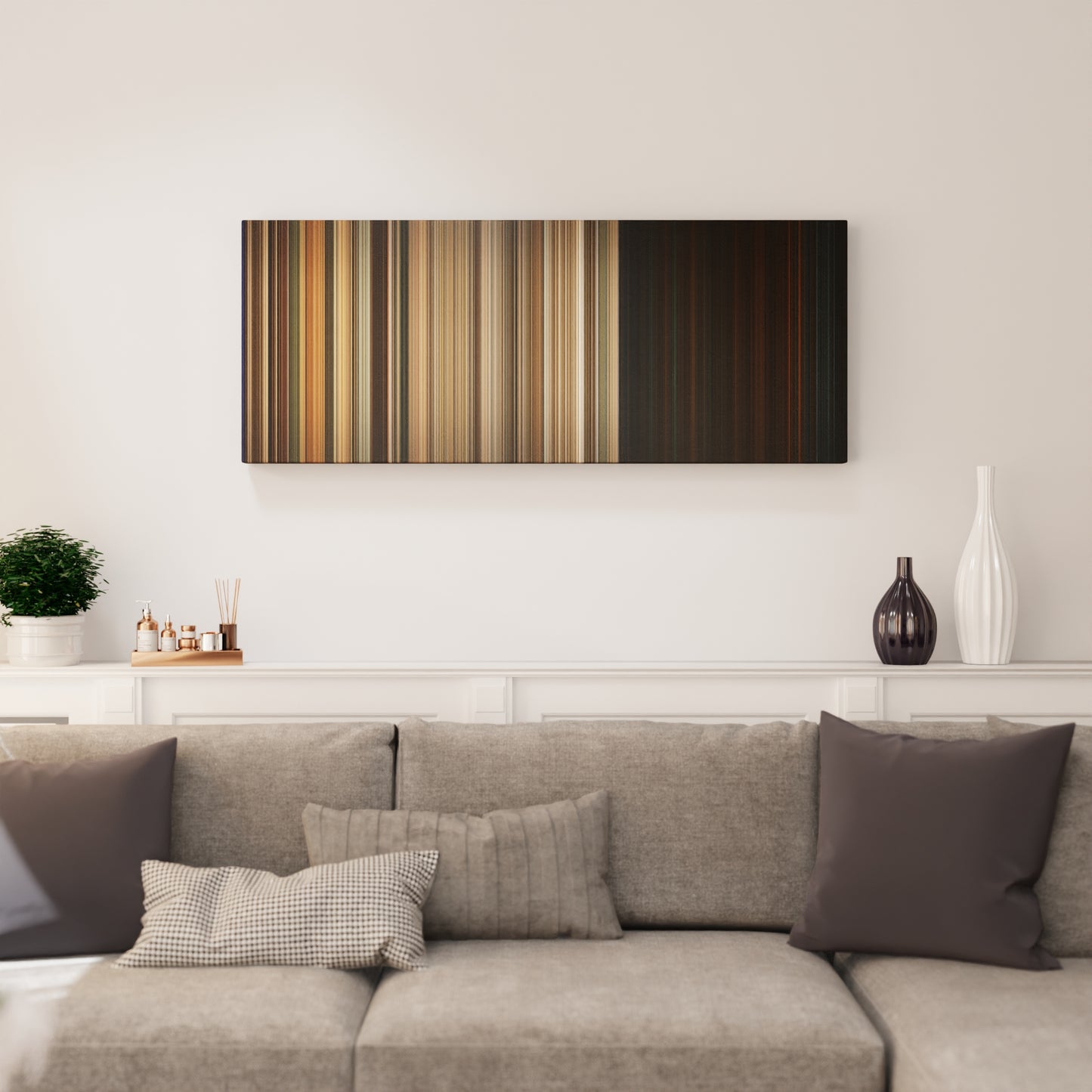 Living room interior with The Texas Chainsaw Massacre: The Beginning Frome on the wall