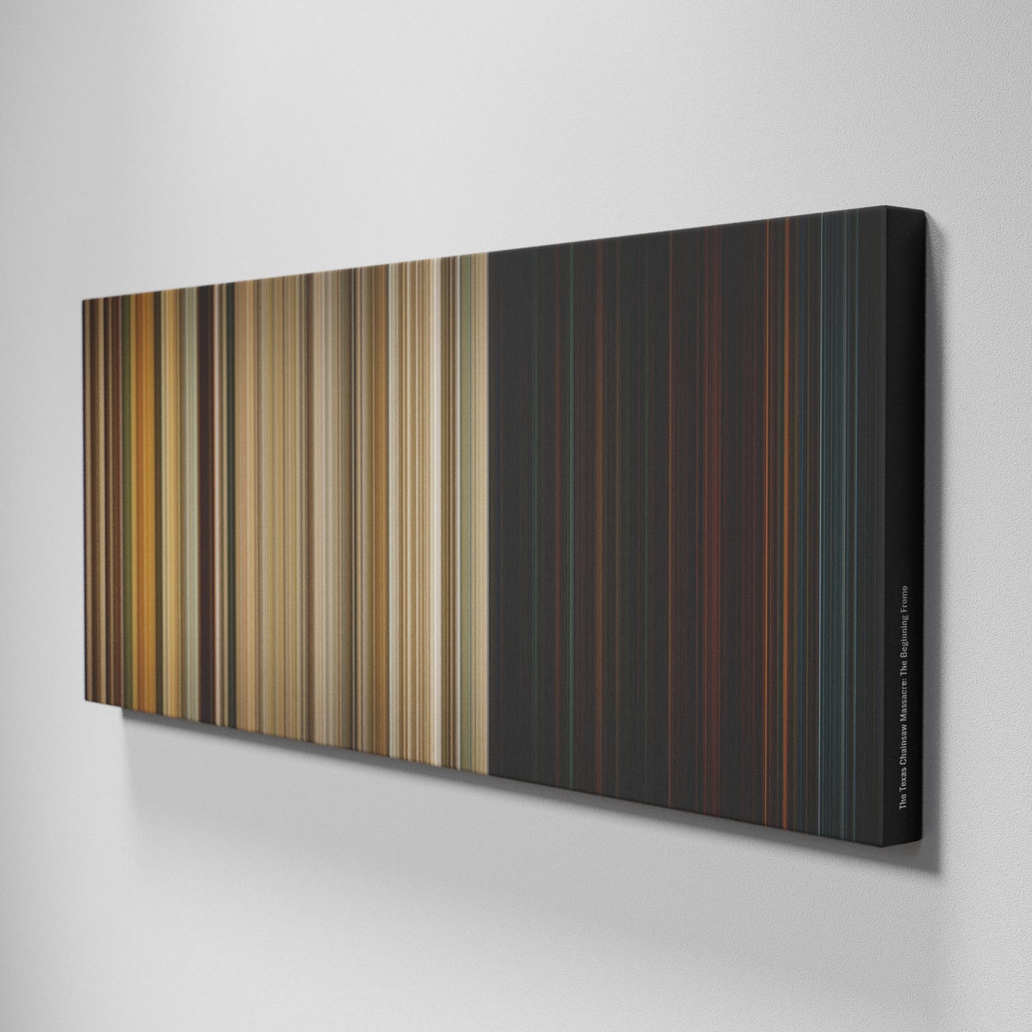 Side view of Buff's of The Texas Chainsaw Massacre: The Beginning Frome on the wall