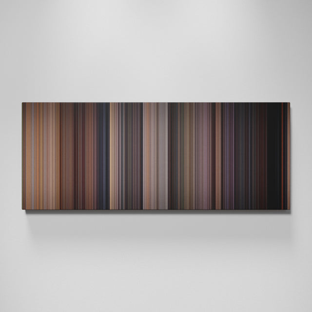 Rear Window movie canvas wall art - color palette print