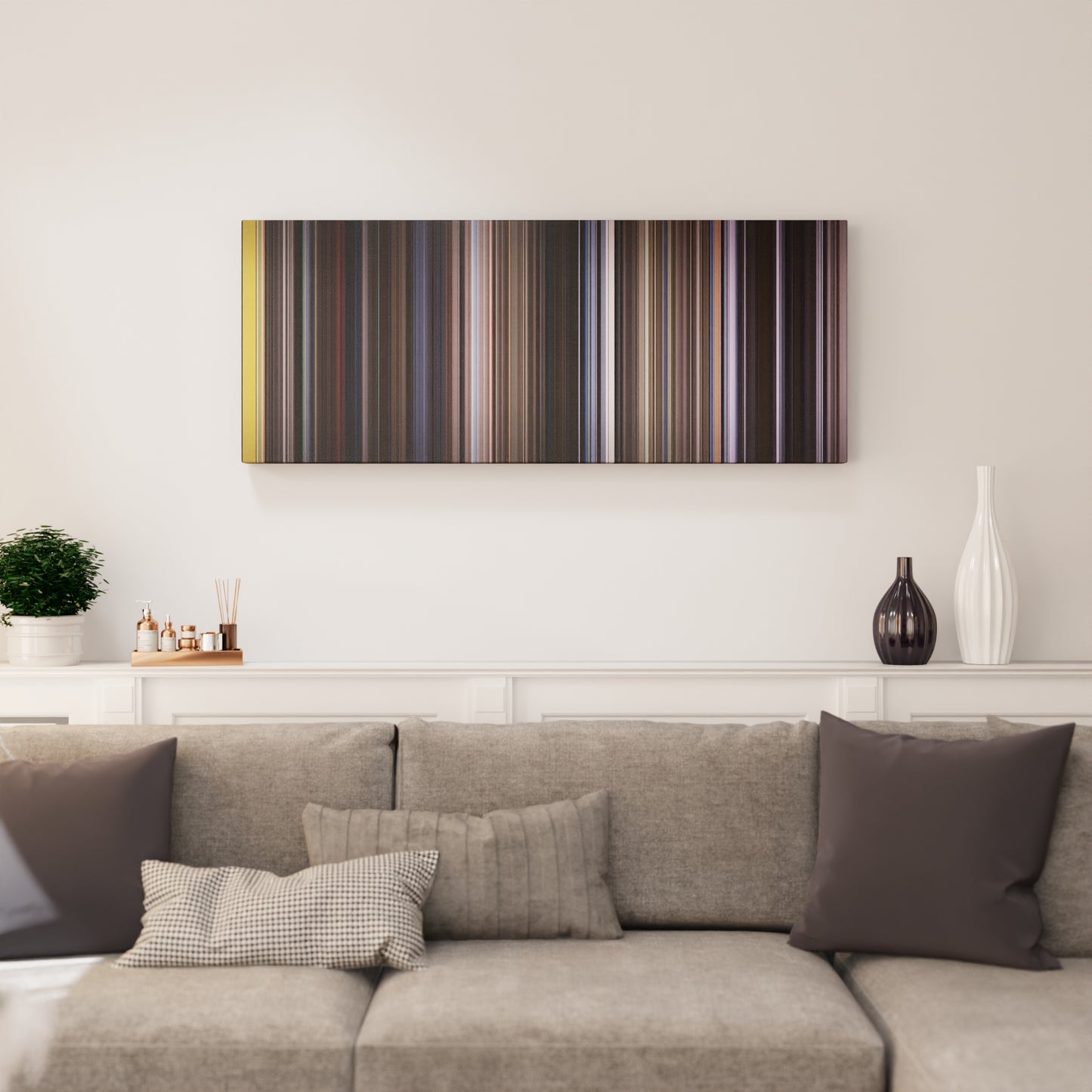 Living room interior with Doctor Zhivago Frome on the wall