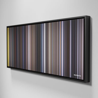 Side view of Framed Buff's of Doctor Zhivago Frome on the wall