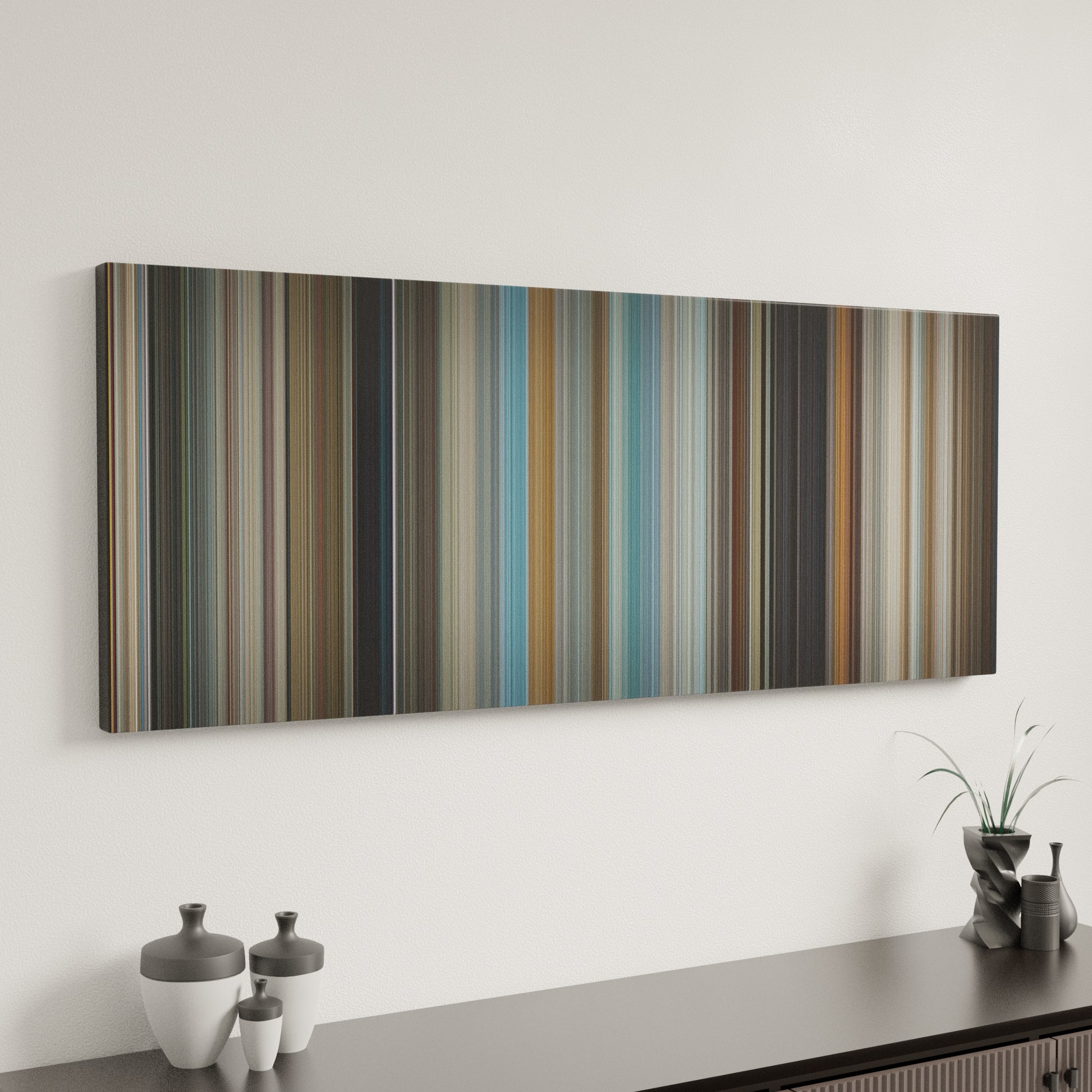 Minimal interior design with The Hangover Frome on the wall