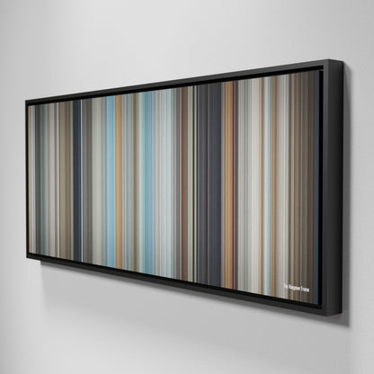 Side view of Framed Buff's of The Hangover Frome on the wall