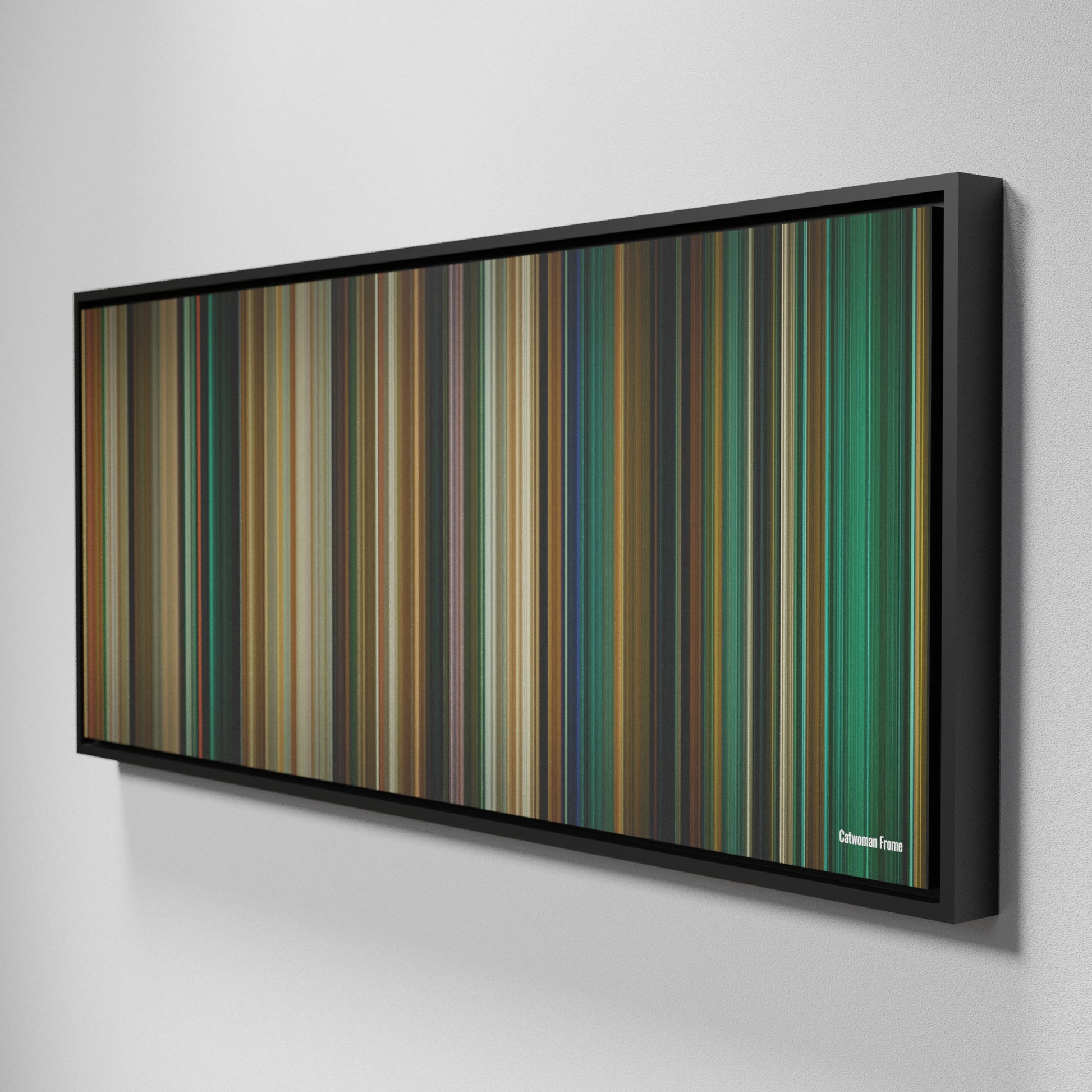 Side view of Framed Buff's of Catwoman Frome on the wall