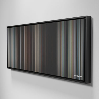 Side view of Framed Buff's of The Great Escape Frome on the wall