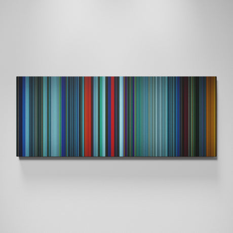 Atomic Blonde movie canvas wall art - color palette print