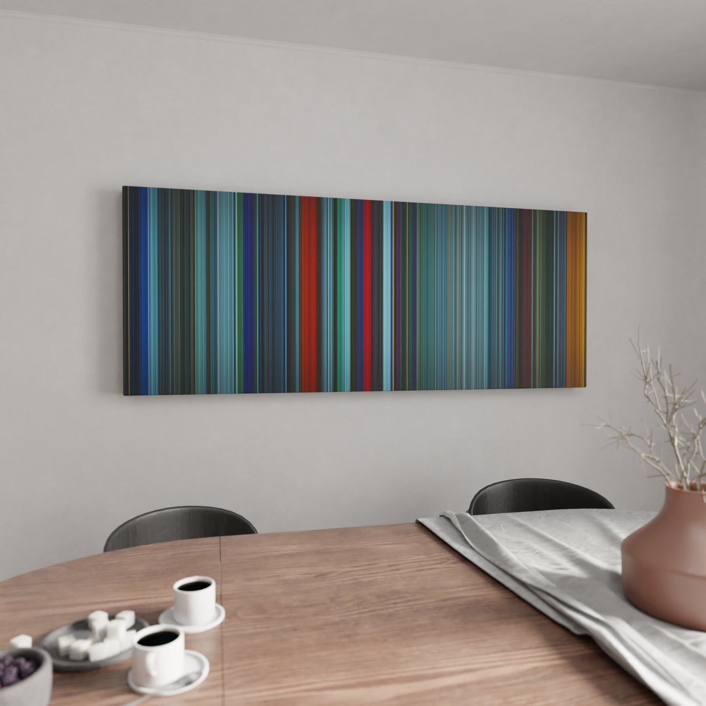 Kitchen with Atomic Blonde Frome on the wall