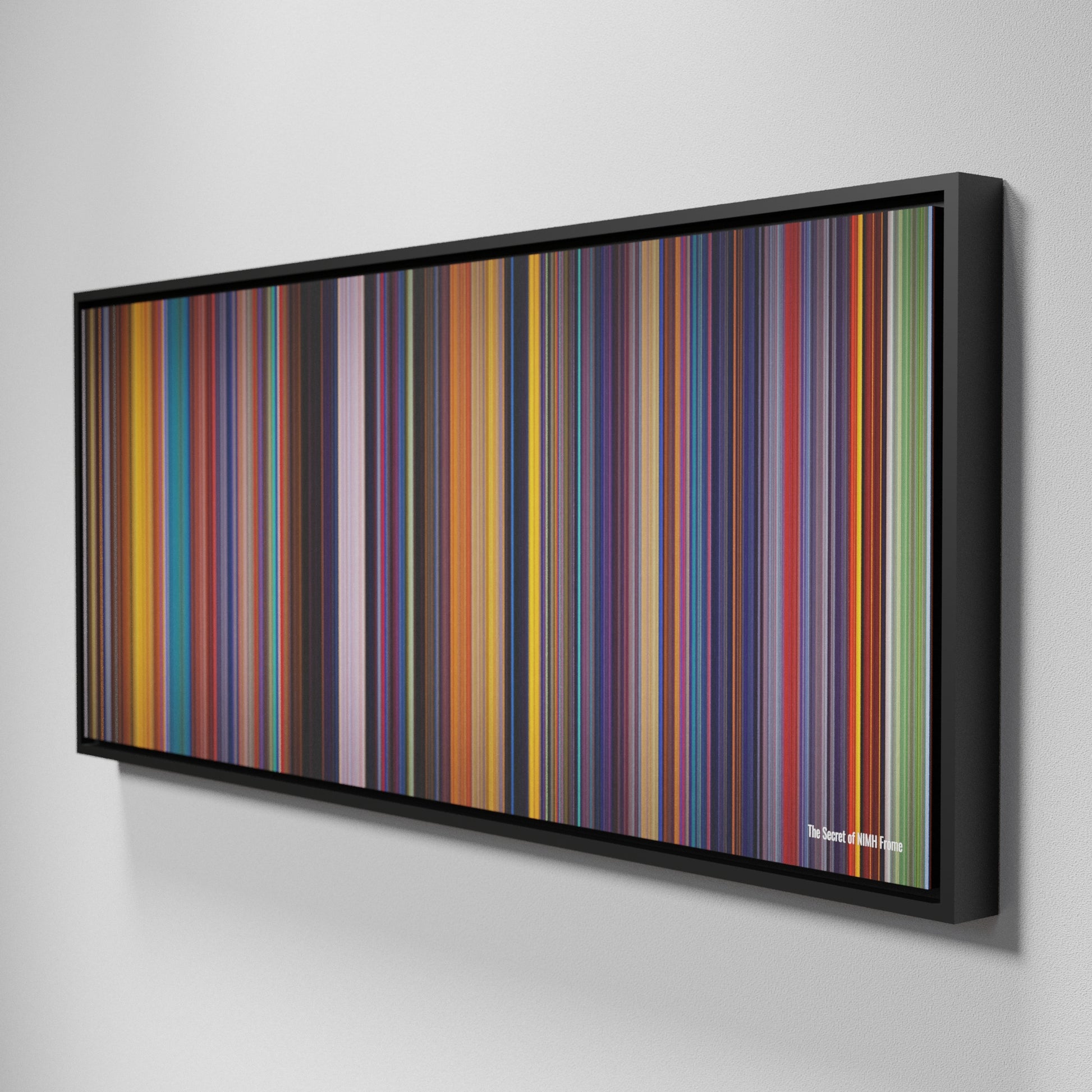 Side view of Framed Buff's of The Secret of NIMH Frome on the wall