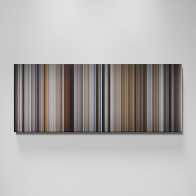 Memento movie canvas wall art - color palette print