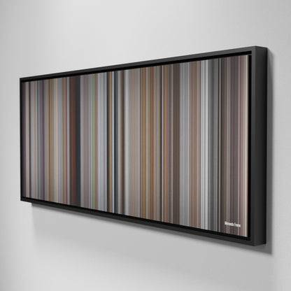 Side view of Framed Buff's of Memento Frome on the wall