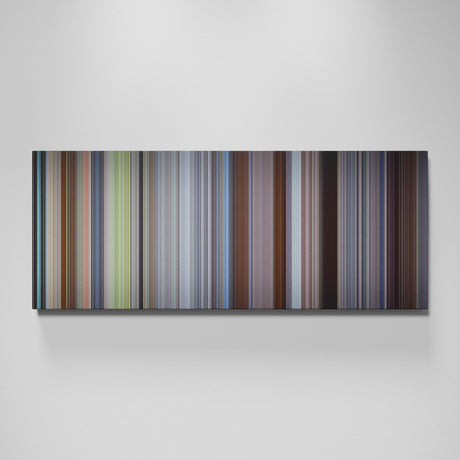 About a Boy movie canvas wall art - color palette print