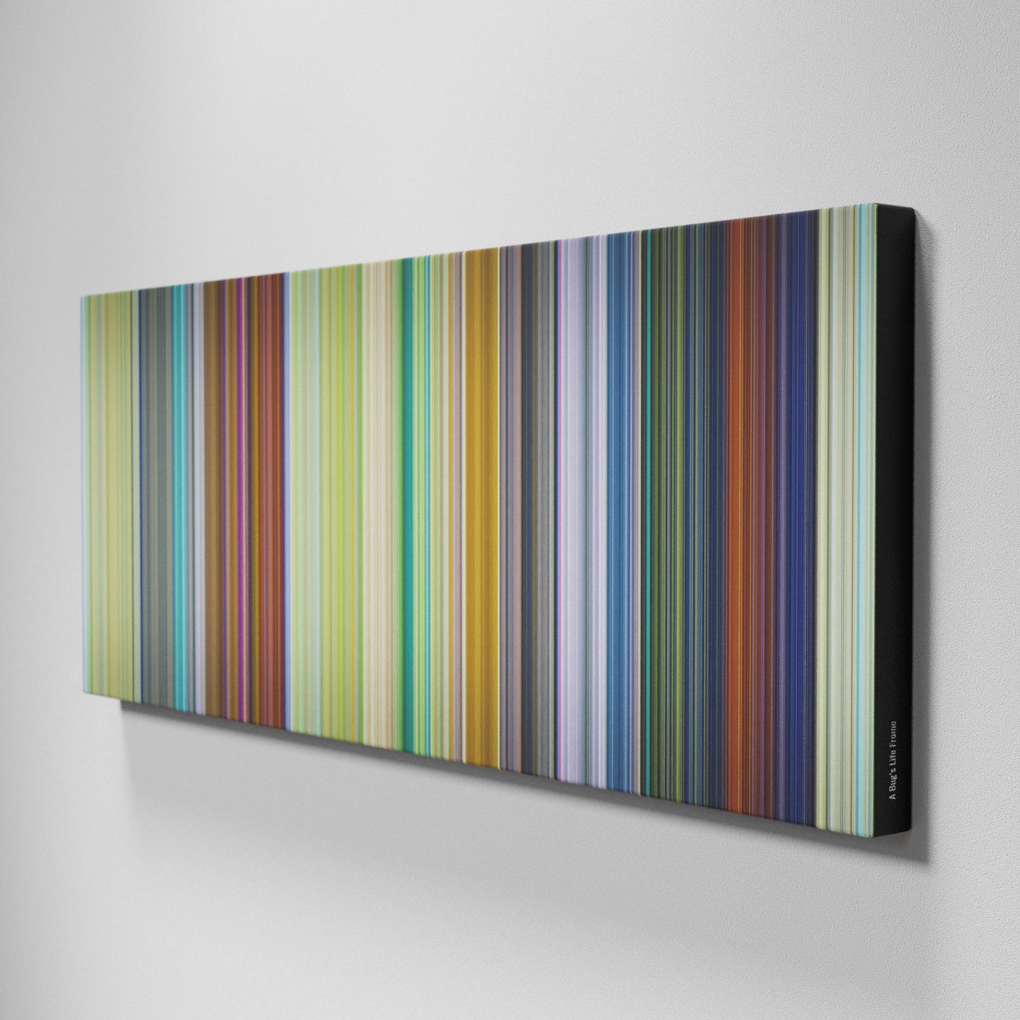 Side view of Buff's of A Bug's Life Frome on the wall