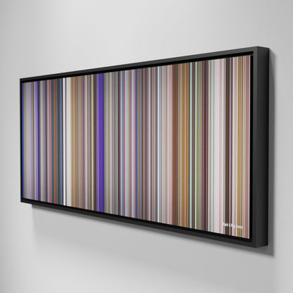 Side view of Framed Buff's of Black Is King Frome on the wall