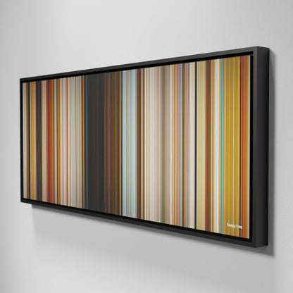 Side view of Framed Buff's of Revenge Frome on the wall