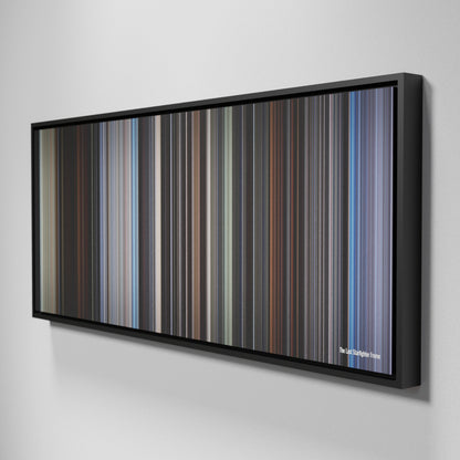 Side view of Framed Buff's of The Last Starfighter Frome on the wall