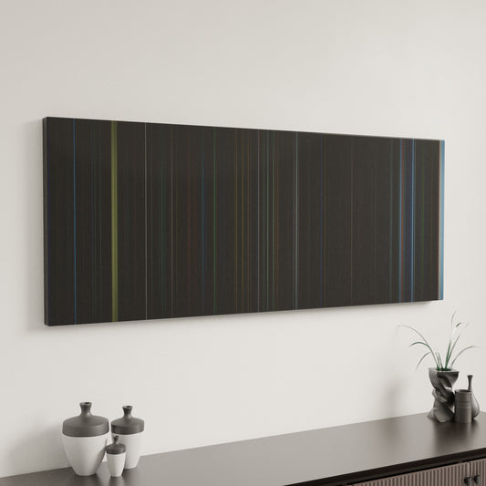 Minimal interior design with Dark City Frome on the wall