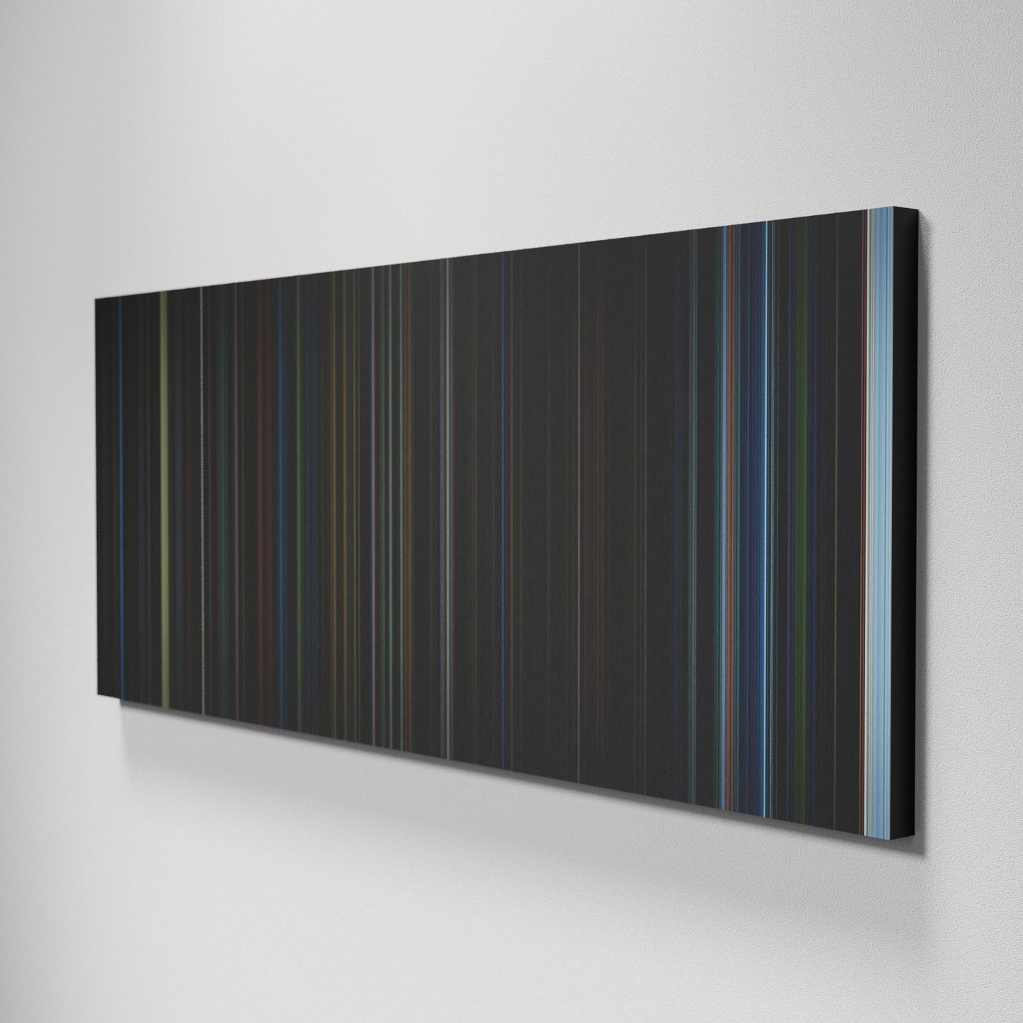 Side view of Basic of Dark City Frome on the wall