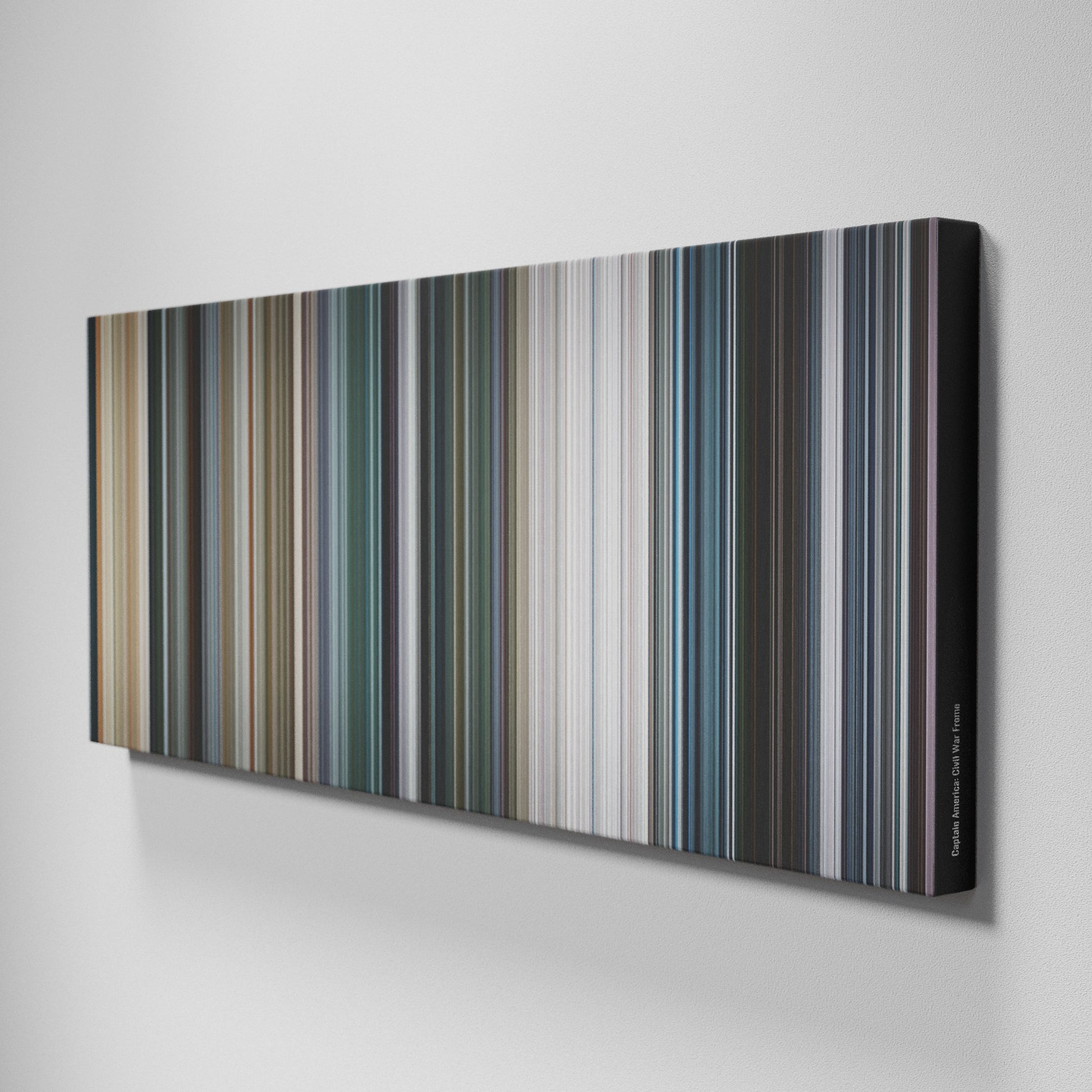 Side view of Buff's of Captain America: Civil War Frome on the wall