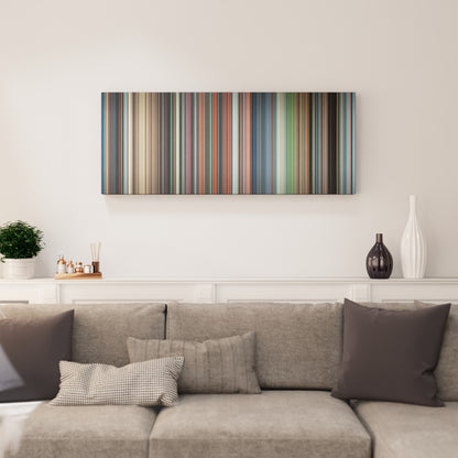 Living room interior with Castle in the Sky Frome on the wall