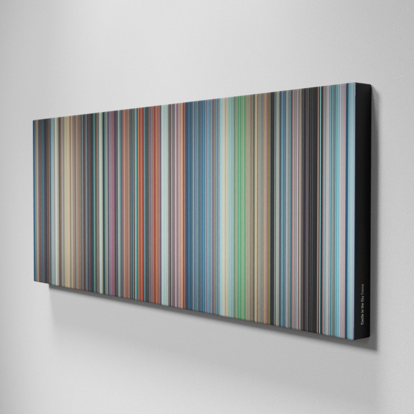 Side view of Buff's of Castle in the Sky Frome on the wall