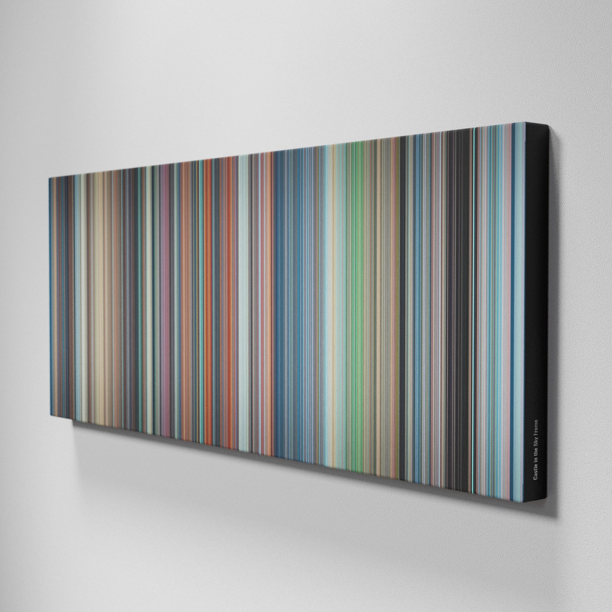 Side view of Buff's of Castle in the Sky Frome on the wall