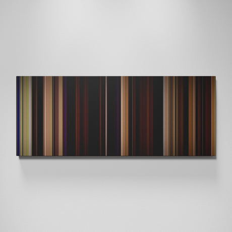 Blue Velvet movie canvas wall art - color palette print