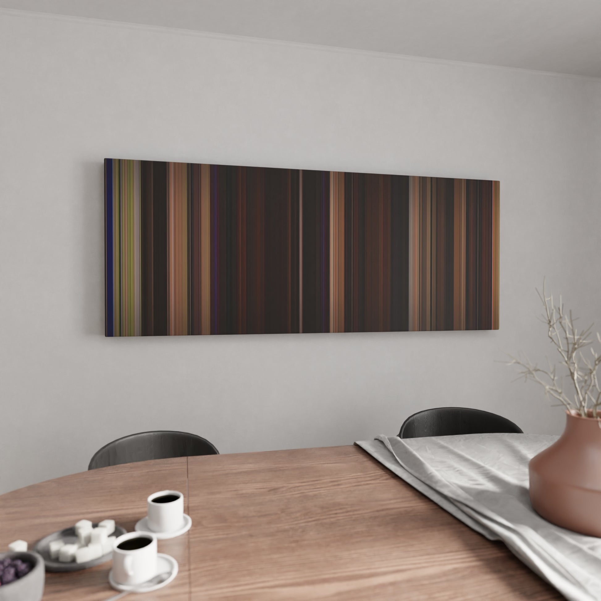 Kitchen with Blue Velvet Frome on the wall