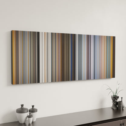 Minimal interior design with Daft Punk's Electroma Frome on the wall