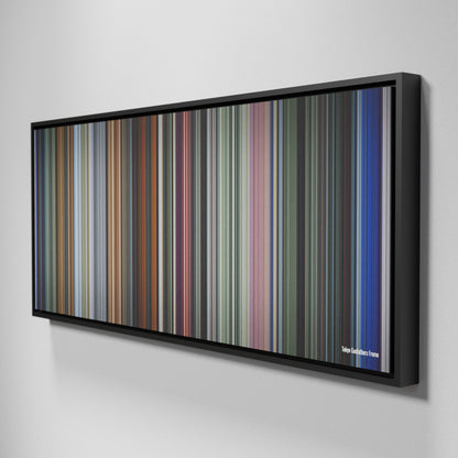 Side view of Framed Buff's of Tokyo Godfathers Frome on the wall