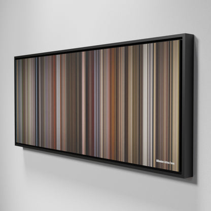 Side view of Framed Buff's of Millennium Actress Frome on the wall