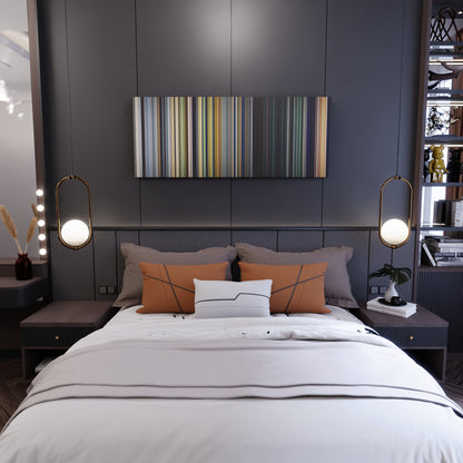 Bedroom interior with The Little Prince Frome on the wall