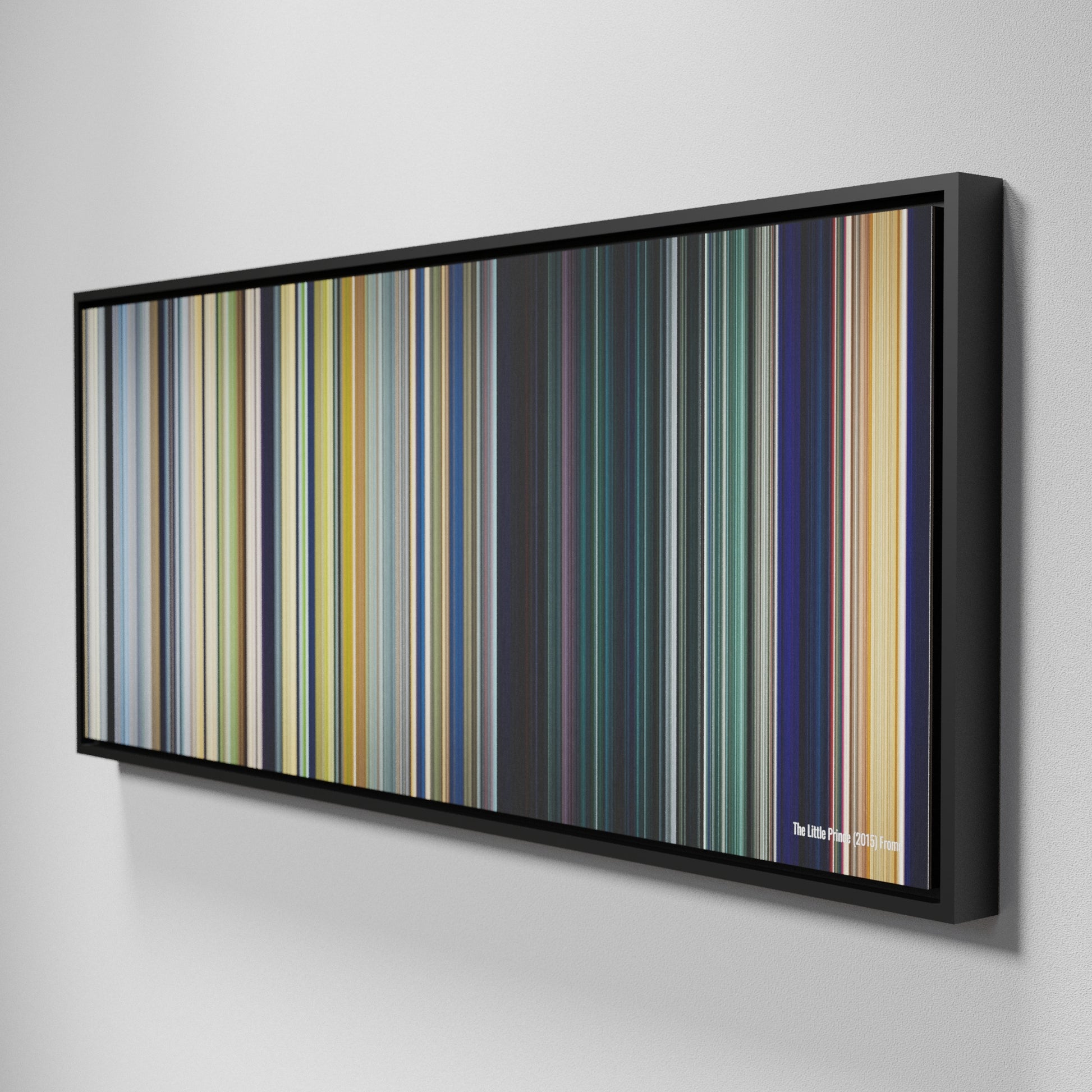 Side view of Framed Buff's of The Little Prince Frome on the wall