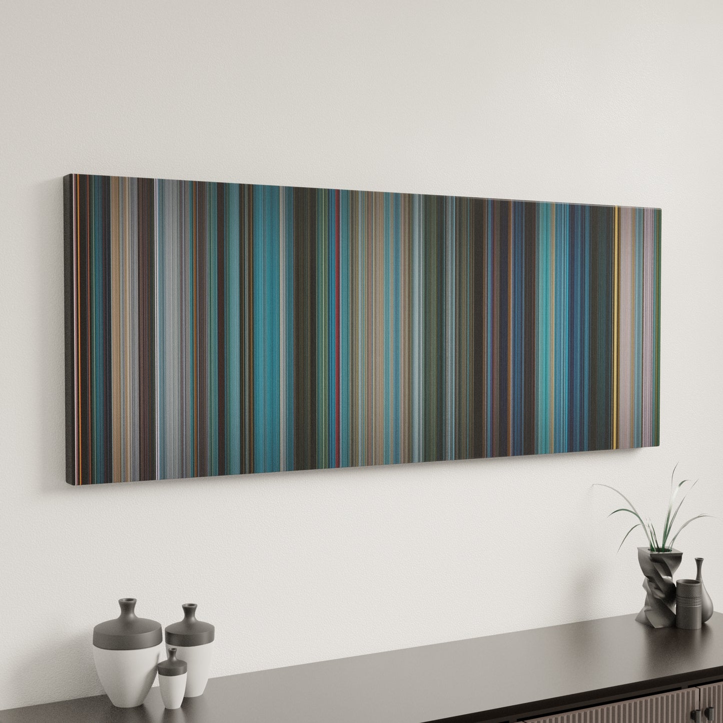 Minimal interior design with Venom Frome on the wall